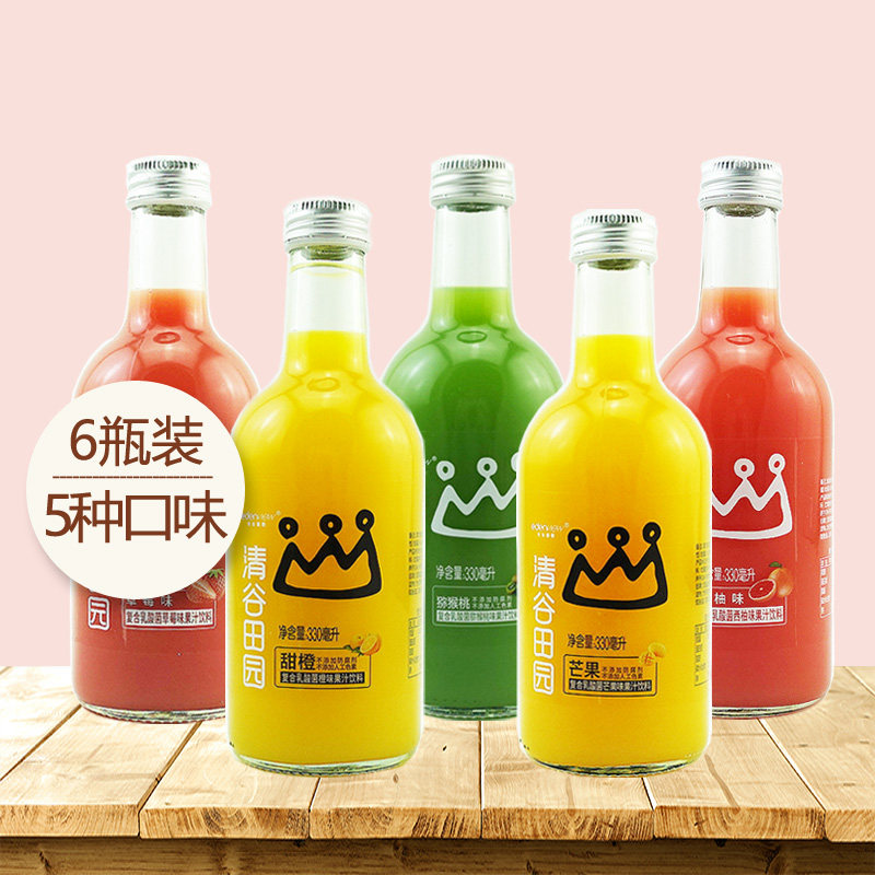 清谷田园复合乳酸菌饮料甜橙味/芒果味330ml