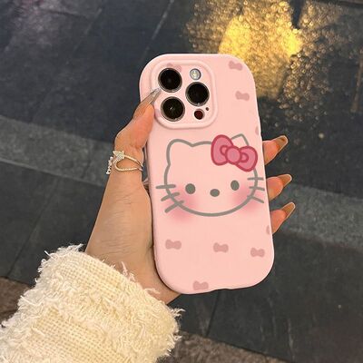 害羞KT猫适用iPhone16手机壳苹果15卡通14/17可爱13ProMax防摔12全包XR日韩潮牌XSMAX女新款11/7/8plus保护套