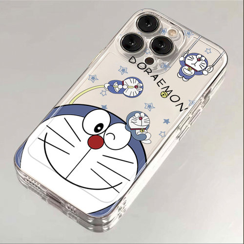 适用苹果15ProMax手机壳新款iphone14高级感13硅胶防摔12哆啦A梦11卡通16plus可爱小众x17透明xs女xr软保护套