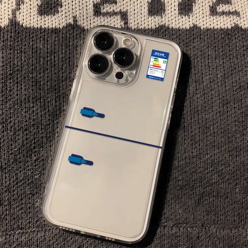 创意冰箱适用苹果16手机壳iPhone15ProMax新款13mini保护套14个性17P全包12硅胶plus防摔11小众xr软壳xs女max