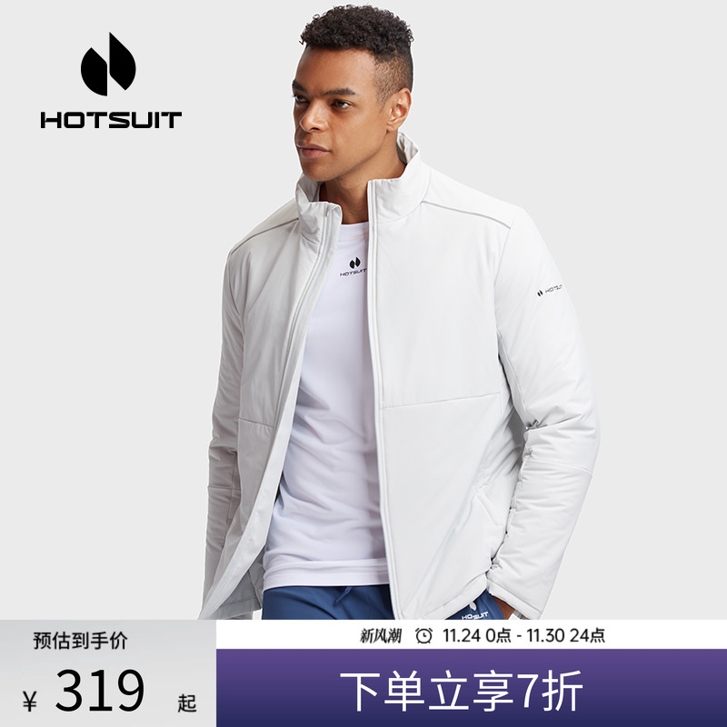 hotsuit后秀运动棉服男修身保暖