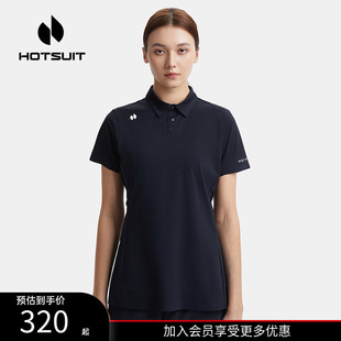速干透气抑菌翻领运动上衣 hotsuit后秀短袖 Polo衫 女2025夏季 新款