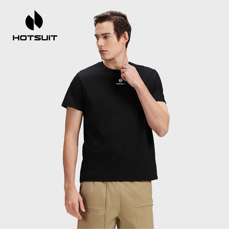 后秀抑菌防臭透气健身男短袖T恤