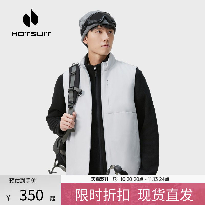 后秀保暖防风通勤男士运动马甲
