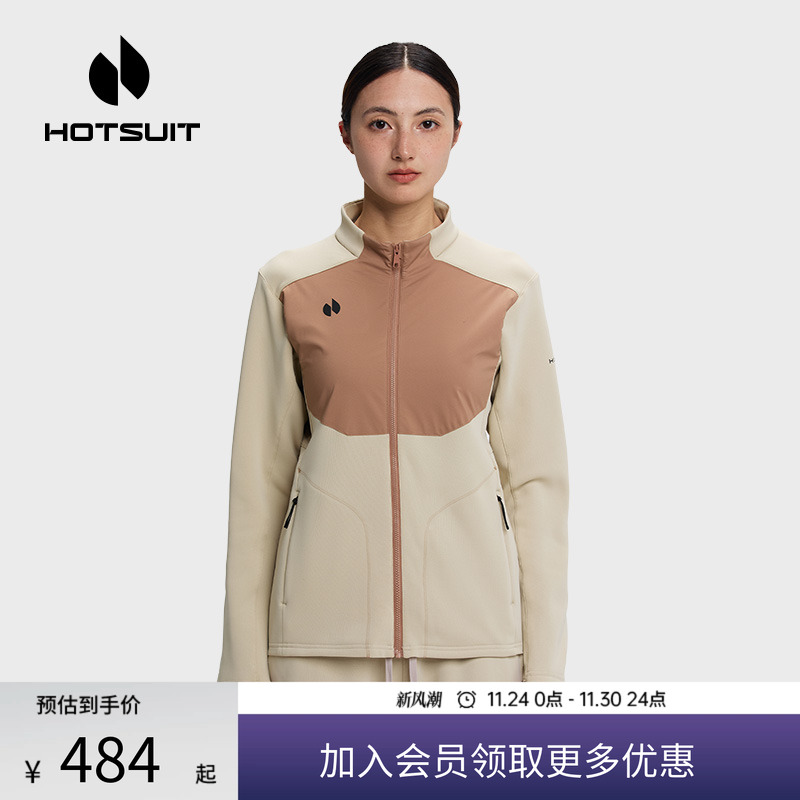 后秀加绒保暖运动女士外套