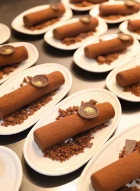 雪茄长条圆柱松露烘焙模具意境菜巧克力长条磨具位上法餐甜品磨具