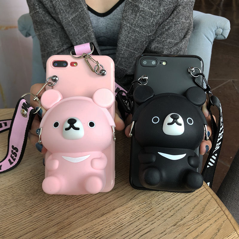 three-dimensional coin purse Apple Mobile phone shell iphonexr/xs max Storage bag 78plus Hanging rope can be tilted backin the 3C Digital Accessories, Cell Phone Accessories , Phone Protection Case/Shell  category - from Buy2taobao.com to provide professional Taobao agent buy service