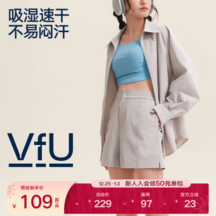 春夏女小个子宽松跑步裤 2025新款 子合集 短裤 VfU速干休闲运动工装
