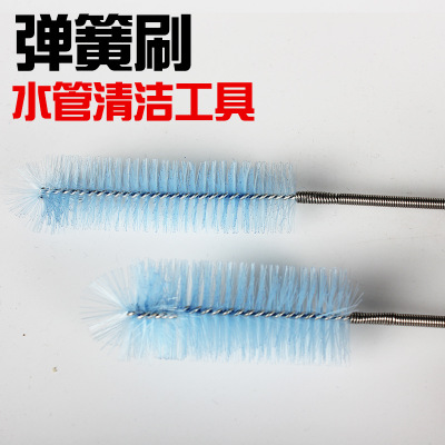 双头进出水管清洁毛刷 水族箱软管皮管弹簧刷玻璃管毛刷长毛刷