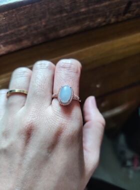 天然缅甸翡翠紫罗兰戒指女款925银镶嵌时尚个性简约百搭饰品礼物