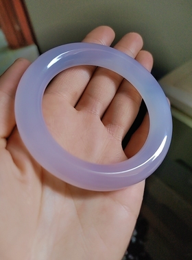 56圈口天然高温芋泥波波胖圆条玉髓手镯朱砂玛瑙玉镯高温