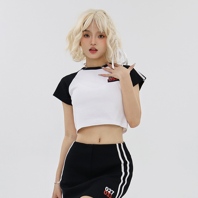 美式运动风短袖T恤女款