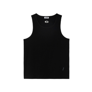 2727WORLD 法老 夹标刺绣基础背心T恤国潮美式复古街头