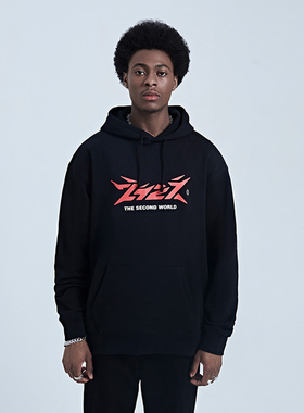 2727WORLD 法老同款经典爱心连帽卫衣多色宽松套头长袖国潮秋