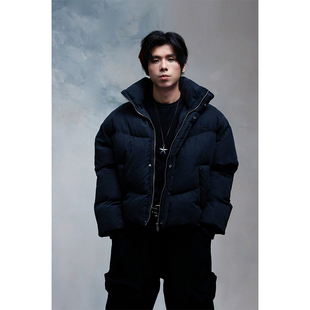 复古美式 曲线绗缝极简棉服外套保暖 街头国潮流 法老 2727WORLD