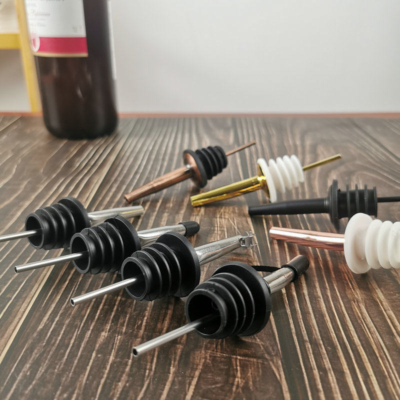 不锈钢倒酒器酒嘴红酒塞鸡尾酒调酒器酒瓶塞分酒器简约酒器