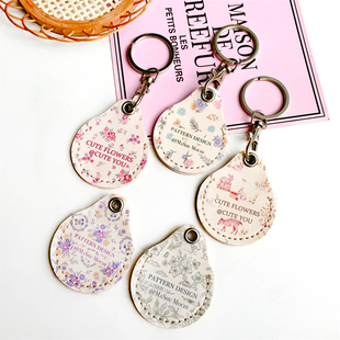 新款水滴门禁卡保护套圆形电梯卡套ICID卡感应钥匙扣nfc卡接送卡