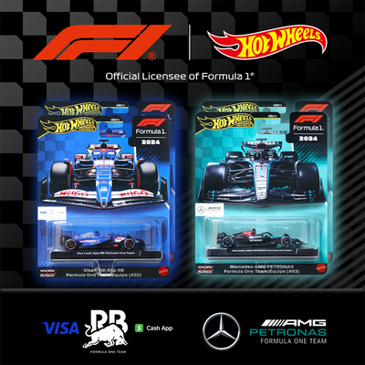 Hotwheels风火轮合金车模F1赛车模型红牛迈凯伦威廉姆斯车队金标