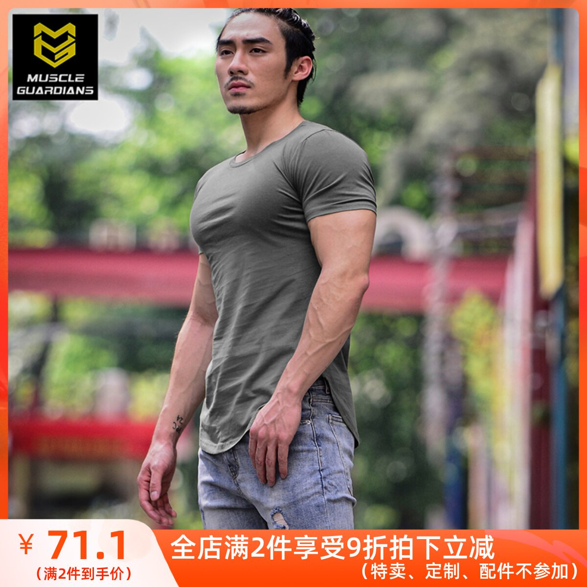 Bodybuilding T-shirt Short sleeved Quick drying ventilation half sleeve Europe and America Solid T-shirt T-shirts Fitness clothing motion T-shirtin the Sportswear/Casual Clothing , Sports T-shirt  category - from Buy2taobao.com to provide professional Taobao agent buy service