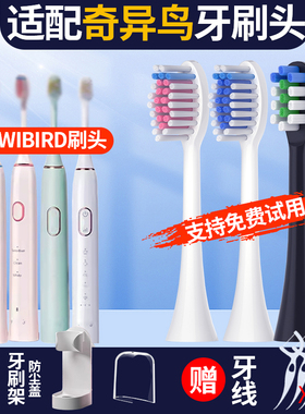 聚阳适配KIWIBIRD奇异鸟电动牙刷头K3K5通用音波式成人替换刷头