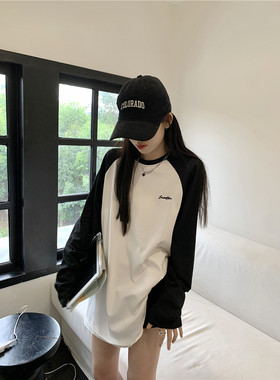 长袖复古常规oversize纯棉女