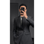 商务休闲黑灰西服西裤 龙叨叨2024春季 套装 高级感设计领西装 新品