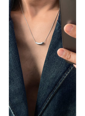 高级感立体几何百搭钛钢项链
