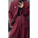 男痞帥寬松休閑西服西褲 龍叨叨秋季 套裝 西裝 新品 輕奢高級感設計款