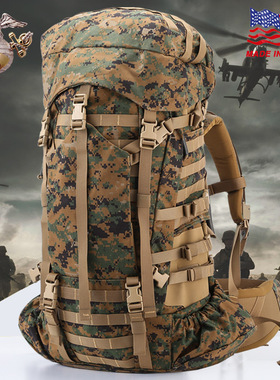 直降500清仓 美产军版USMC ILBE军迷战术迷彩背包户外登山徒步包