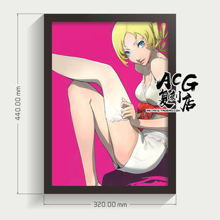 PS4游戏角色凯瑟琳FULL BODY海报副岛成记原画装裱画框挂画礼物