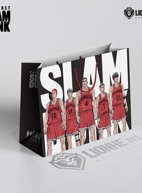 灌篮高手SLAMDUNK大电影剧场版湘北五虎手提纸袋周边纪念礼物包装