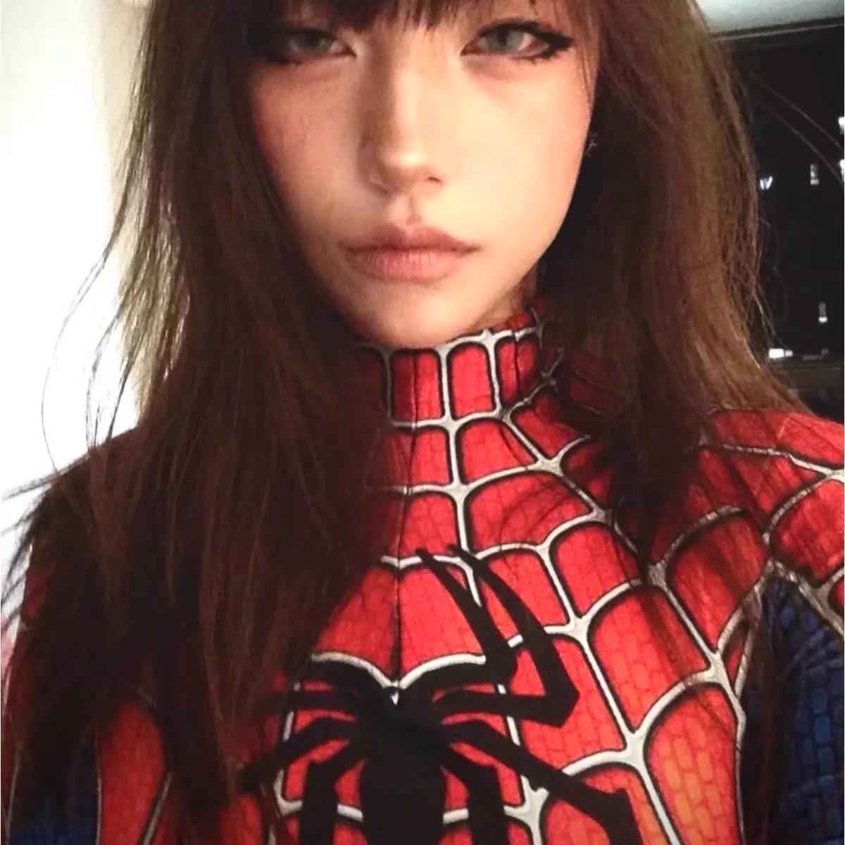 蜘蛛侠紧身衣女款衣服崭新之日电影周边cos超凡远征迈尔斯连体衣