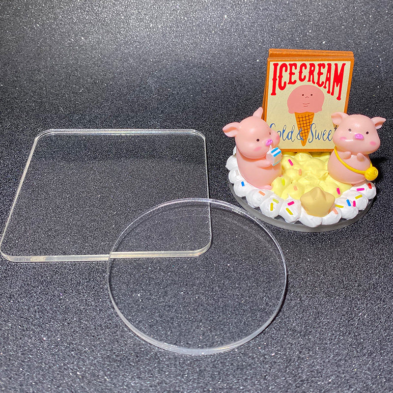 透明方形圆形亚克力板黏土压板diy自制奶油胶摆台底座材料,节庆用品/礼品,创意摆件,淘宝优惠券,粉丝福利购,淘宝优惠卷