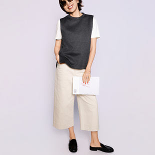 针织羊毛套头气质百搭圆领背心马甲K2540002 通勤 ise chill