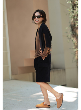 ise“基础之上”含羊毛针织修身打底多色百搭长袖T恤K2540906