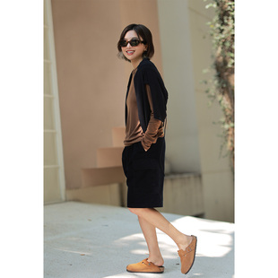 ise“基础之上”含羊毛针织修身打底多色百搭长袖T恤K2540906