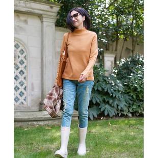 ise“基础之上”系列简约羊毛小高领通勤风上衣卫衣小衫K2441015