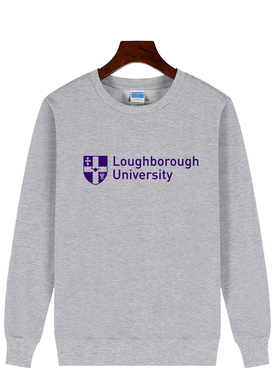 Loughborough拉夫堡大学卫衣男女冬季加绒加厚圆领套头青少年外套
