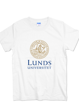 Lund University瑞典隆德大学校服夏季潮流字母简约青少年短袖T恤
