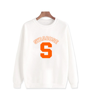 Syracuse 雪城大学连帽卫衣秋冬季加厚学生校服情侣装班服上衣