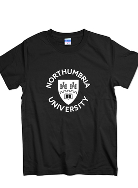 Northumbria 诺森比亚大学纪念品T恤纯棉短袖学生夏季校服文化衫