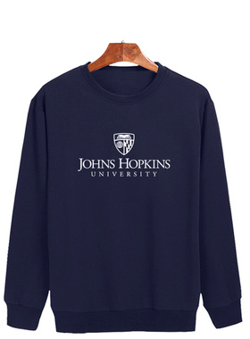 JHU约翰霍普金斯大学校服卫衣圆领套头男女青少年秋冬季加绒外套