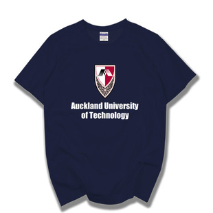 AUT 奥克兰理工大学校服短袖 纯棉圆领夏季学生衣服 情侣装文化衫