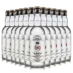 伏特加69度生命之水高度烈酒调酒基酒洋酒vodka整箱12瓶装 700ml