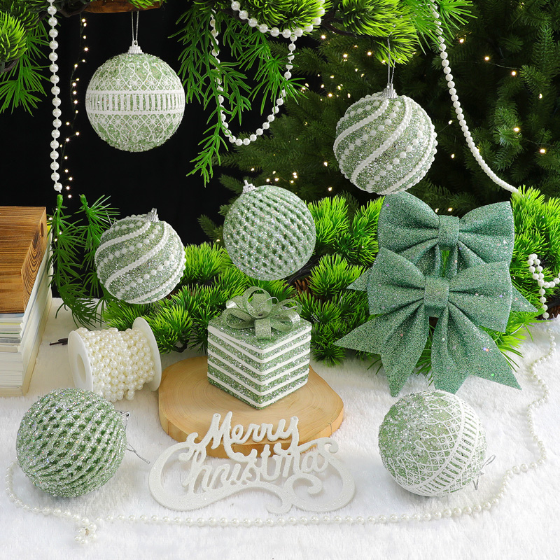 圣诞球绿色圣诞树装饰品小挂饰