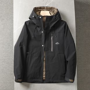 户外防水保暖鹅绒服冲锋衣羽绒服 品牌撤柜冬装 90鹅绒 脱卸内胆