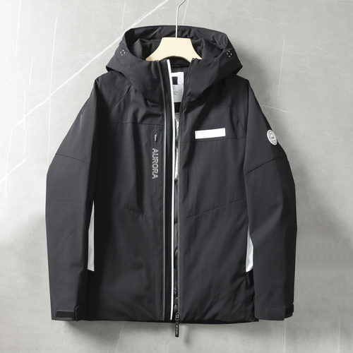 高蓬松90鹅绒+三防面料 品牌撤柜冬装户外抗寒保暖连帽羽绒服外套