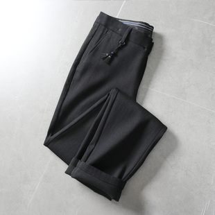 长裤 无弹不欢 轻商务通勤纯色休闲裤 品牌柜货高端男士 子 垂感抗皱