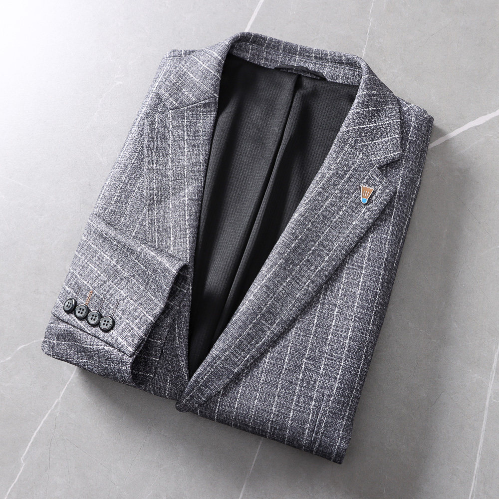 温暖舒适！秋冬男士两粒扣商务休闲西服