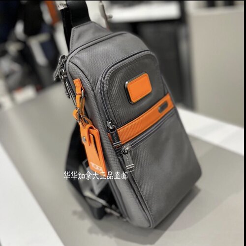 新款直邮TUMI途明弹道尼龙男士胸包Compact Sling轻便帅气32x16x7